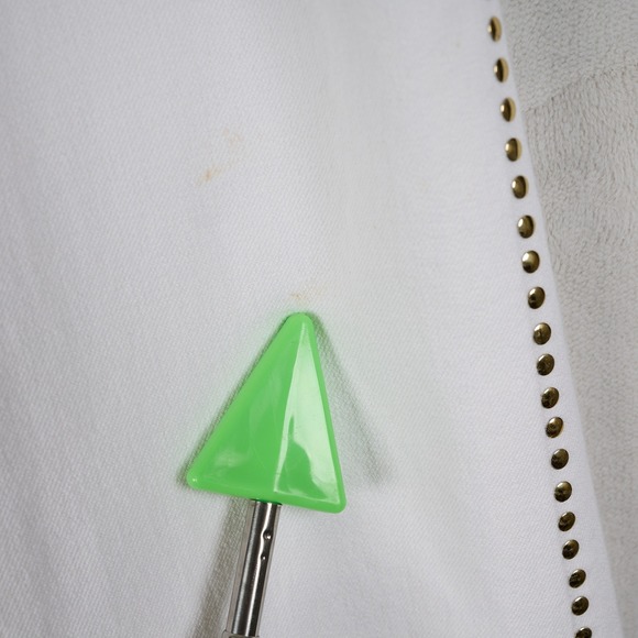 St John Collection White‎ Embellished Flare Pants Size 6 - Picture 9 of 13